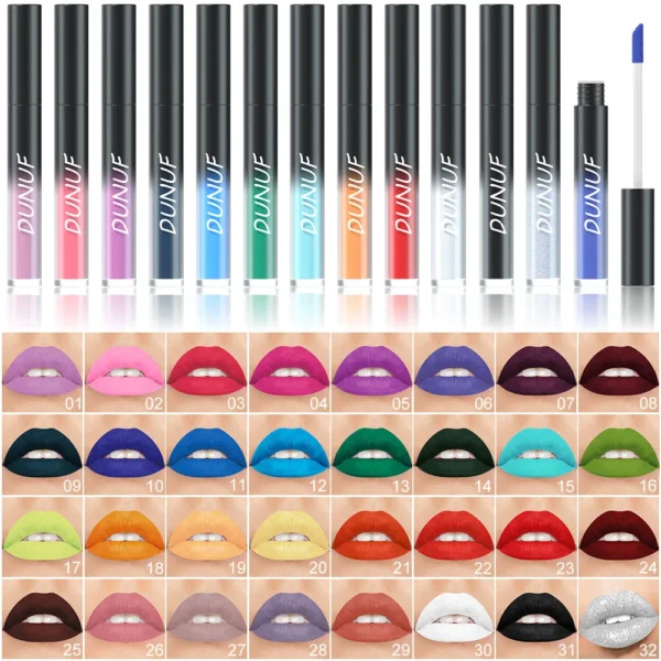 The 32-Color Matte Lip Gloss Set