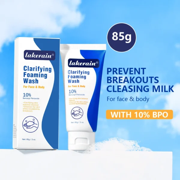Acne Foaming Wash Benzoyl  For Face & Body Skin Care Wash - Image 2