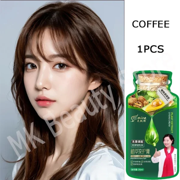 Pure Natural Herbal Hair Dye Shampoo– 5-Minute Color Transformation - Image 8