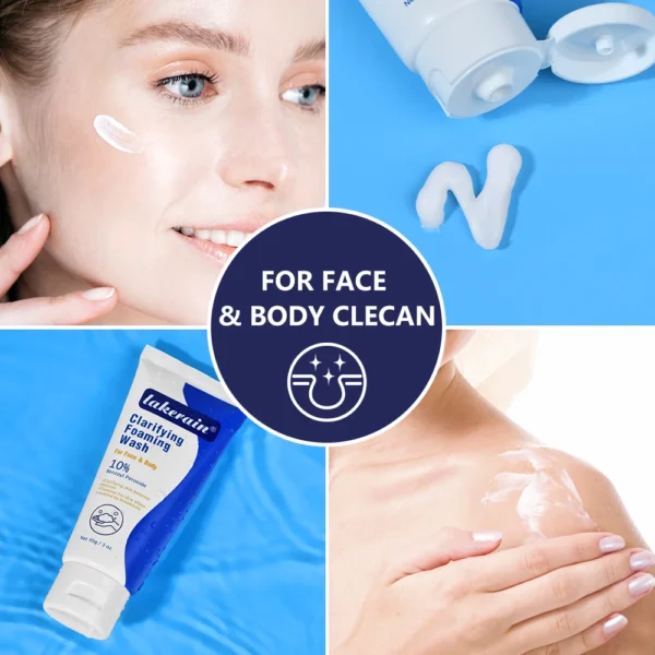 Acne Foaming Wash Benzoyl  For Face & Body Skin Care Wash - Image 3