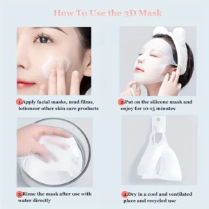 Silicone Mask Cover – Ear-Mounted, Reusable Facial Care Tool