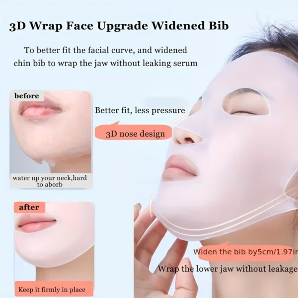 Silicone Mask Cover – Ear-Mounted, Reusable Facial Care Tool - Image 4