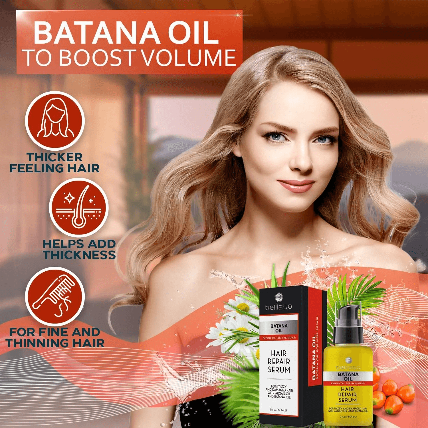 Batana Oil Hair Serum Repair Thinning Dry Damaged Fine and Split Ends - Image 2